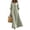 *Army Green, variant on ClodeEU Women's V Neck Button Ruffle 3/4 Sleeve Maxi Dress with Pockets,Summer Casual Loose Flowy A Line Dress Army Green,Women's Plus L