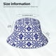 thumbnail image 3 of Balery Blue And White Porcelain Chinaware Sombreros para el sol para hombre y mujer, sombrero de pescador con UPF 50+, 3 of 6