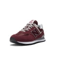 thumbnail image 1 of Zapatillas New Balance 574 Core para hombre, color burdeos y blanco 6.5, 1 of 6