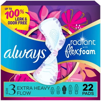 Always Maxi Overnight Pads with Wings, Size 4, Overnight