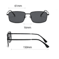 thumbnail image 5 of Men's Square Wire Rectangular Sunglasses, 5 of 5