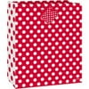 (3 Pack) Medium Red Polka Dot Gift Bag