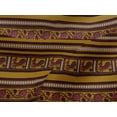 thumbnail image 4 of oneOone Viscose Jersey Mustard Yellow Fabric Stripe|Peacock & Floral Block Quilting Supplies Print Sewing Fabric By The Yard 60 Inch Wide, 4 of 5