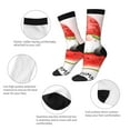 thumbnail image 4 of Honeii Watermelon Gnome Print Adult Socks,Crew Socks,Casual Calf Socks,Daily Wear Socks for Men & Women, Perfect for Sports, Casual and Everyday Use, 4 of 6