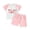 J185-Pink, variant on Summer Clothes For Toddler Girls Baby Girl Gifts Toddler Baby Girls Summer Clothes Outfits Tank Top Shirt Cute Shorts Set,Sizes 0-6 Months