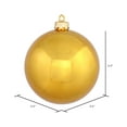 thumbnail image 2 of Vickerman 2.4" Antique Gold Shiny Ball Ornament, 24 per Bag, 2 of 5