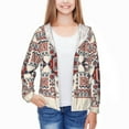 thumbnail image 3 of Cauagu Fashion Tatreez1 Print Sun Protection Jacket for Teen,Full-Zipper Long Sleeve Sun Shirts with Pockets UV Hoodie Shirts Outdoor Athletic Jacket-XX-Large, 3 of 7