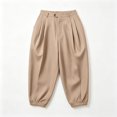 thumbnail image 4 of Levmjia Women High Waisted Jogger Pants Cuffed Ankle Length Casual Lounge Pants with Pockets Solid Color Elastic Waist Trousers, 4 of 6