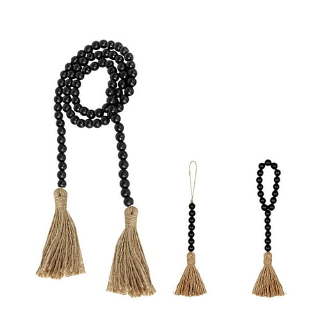 

3pcs Wooden Bead String Ornaments Hanging Wood Bead Hanging Adornments for Home