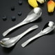 thumbnail image 3 of Cucharas de sopa gruesas pesadas de 4pcs cucharas de sopa de cuchara de acero inoxidable (tamaño medio), 3 of 5