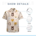thumbnail image 7 of High Quality Hawaiian Shirts for Men Short Sleeve Aloha Beach Shirt Floral Summer Casual Button Down Shirts Blouses VX6GX3, 7 of 7