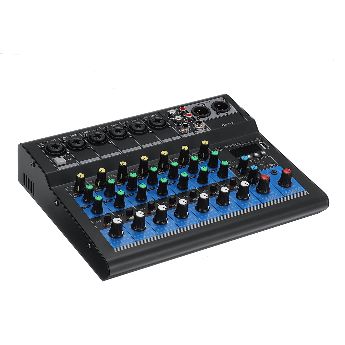 Professional 8 Channels bluetooth USB Mixing Console Live Studio Audio
