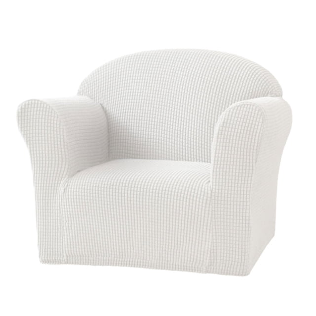 Bearachild Funda elástica para silla de poliéster, excelente elasticidad, protección completa, funda elástica para sofá Decoración del hogar blanco