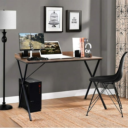 Homy Casa Black Friday Large Writing Computer Desk Black