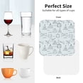 thumbnail image 5 of Leather Coasters with Heat-resistant for Drinks, Math equation Print Cup Coasters Cup Pad Mat for Tabletop Protection, Coffee Table, Office Desk and Housewarming Gift, 5 of 5