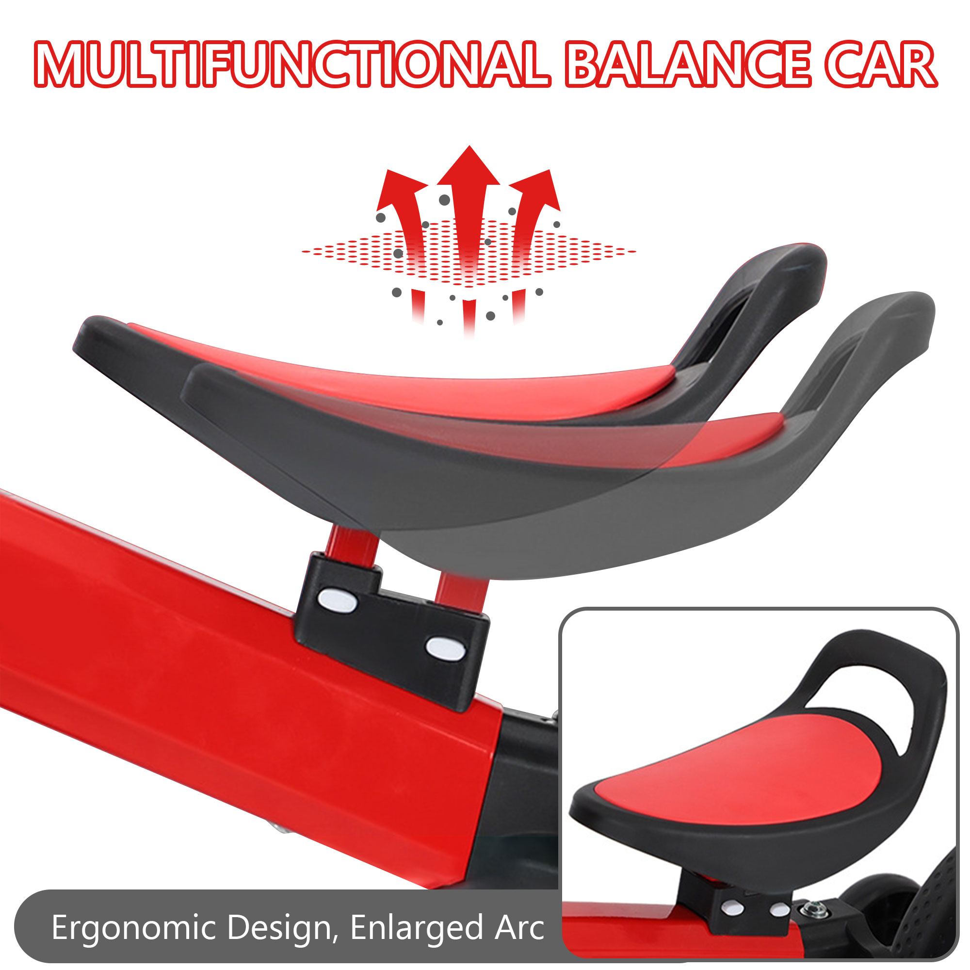 Semfri 3-in-1 Toddler Tricycle Red photo 2