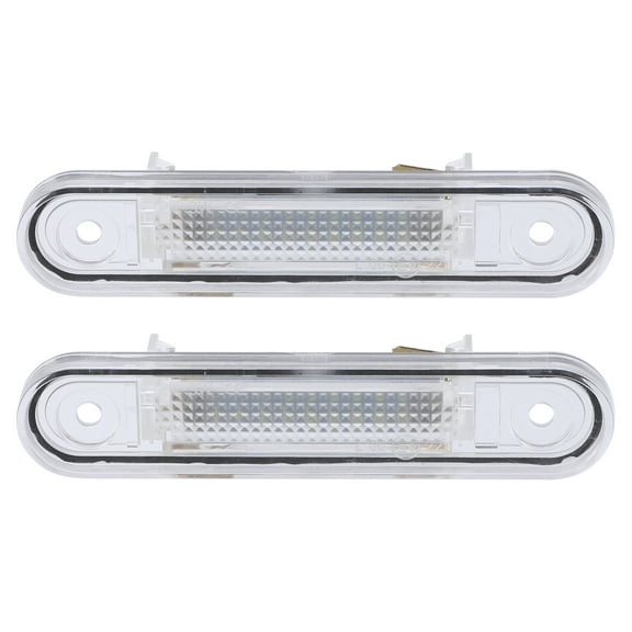 6000K White LED License Plate Light Assembly 1248200256 3528SMD for Mercedes-Benz C220 1994-1996 1 Pair
