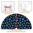 thumbnail image 3 of KLL 36" Christmas Tree Skirt Blue Octopus Xmas Tree Skirts Mat for New Year Xmas Holiday Party Indoor Outdoor Home Decoration, 3 of 5