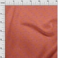 thumbnail image 3 of oneOone Cotton Jersey Orange Fabric Floral Sewing Material Print Fabric By The Yard 58 Inch Wide, 3 of 5