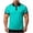 Mens Shirts Green, variant on Big & Tall Mens T-Shirt Button Down Lapel Short Sleeve Color Block Casual Outdoor Work Tee Fathers Gift