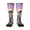 1 Black, variant on Sky Sunflower Skull print thigh-high socks, crafted for both men and women with a stretchy, high-opaque design perfect for daily wear