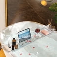 thumbnail image 4 of Plateau de Baignoire Extensible avec Poignée Antidérapante Longueur Réglable pour Divers Modèles de Baignoire Chambre, 4 of 7