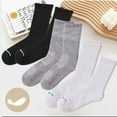 thumbnail image 2 of LOOIKOOS 10 Pairs Crew Socks for Women, Womens Crew Socks Lightweight Thin Long Socks with Arch Support High Socks Women Casual Socks Gray, 2 of 6