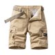 thumbnail image 2 of pstuiky Pantalones cortos de gimnasio para hombre, Pantalones cortos cargo de talla grande para hombre, con múltiples bolsillos, holgados, para playa y verano Pantalones cortos de baloncesto, 2 of 9