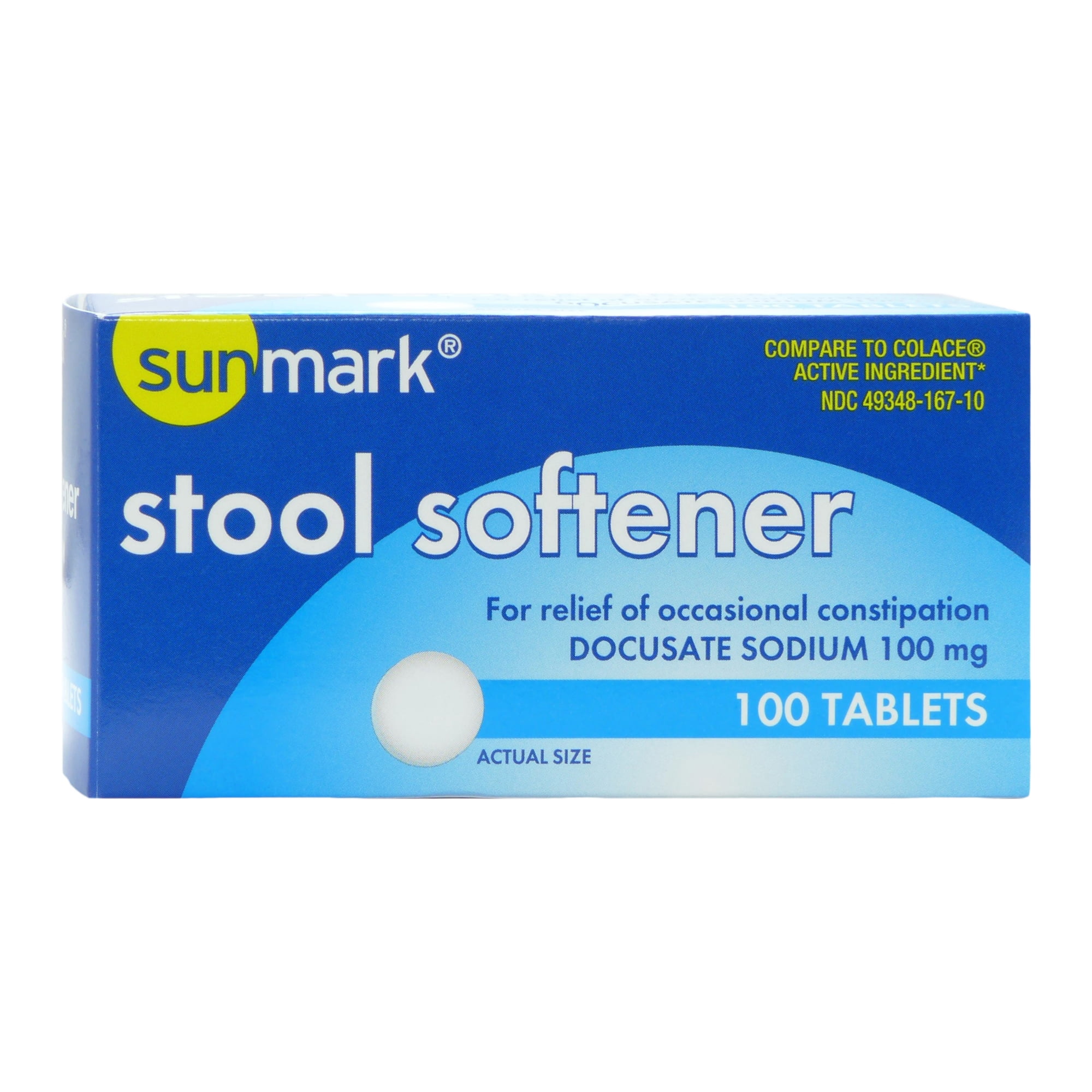 sunmark Stool Softener Tablet 100 per Bottle 49348016710