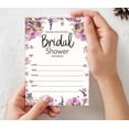 thumbnail image 3 of Inkdotpot 30FloralFill-In Style Bridal Shower Invitations Wedding Blank Invites, 3 of 5