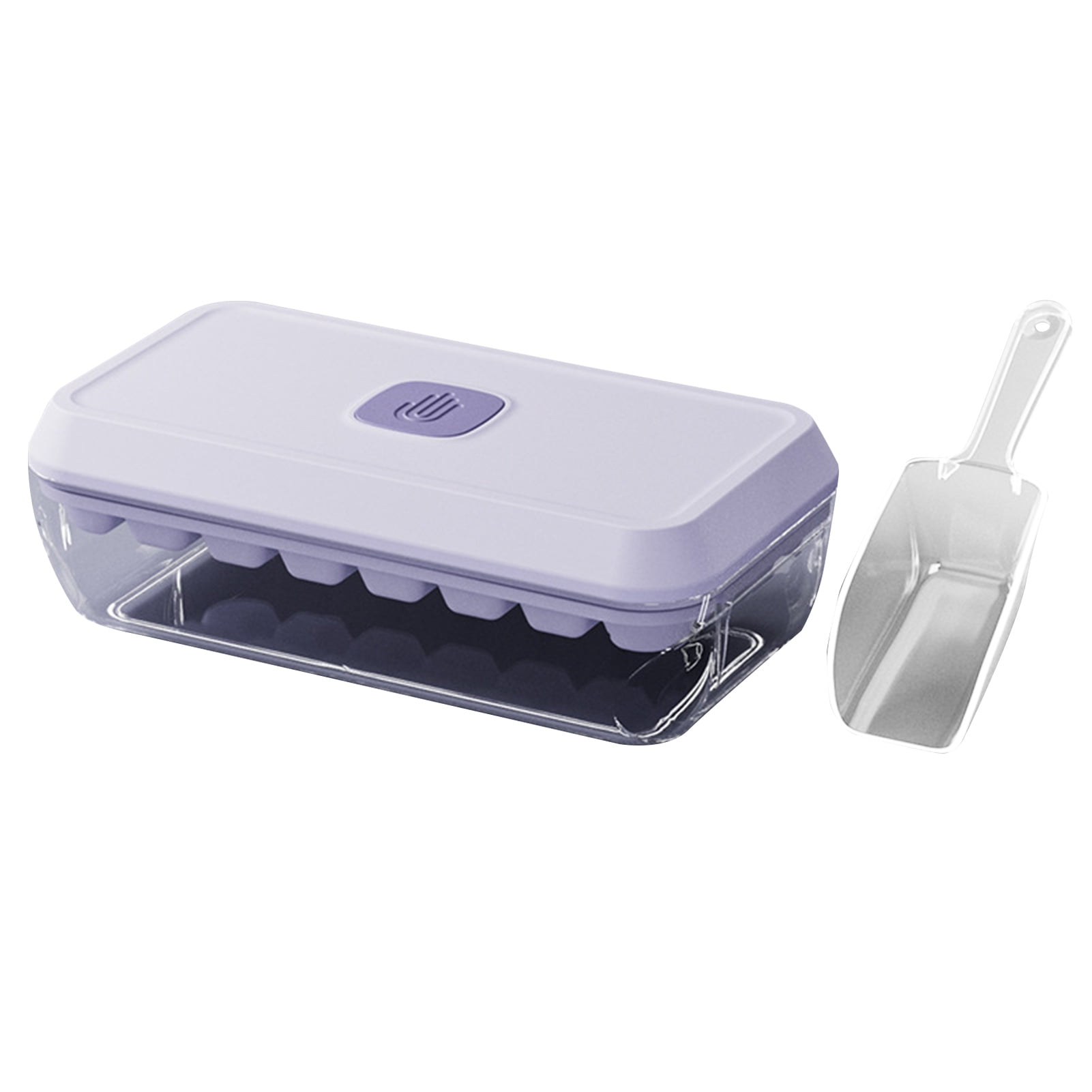 tasrioml Ice Cube Tray with Lid And Bin Press-Button Release Ice Mold for Freezer BPA-Free Ice Cube Maker for Drinks
