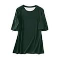 thumbnail image 4 of Women's Casual Oversized T Shirts Summer Short Sleeve Crewneck Basic Tee Loose Fit Comfortable Everyday Top, 4 of 4