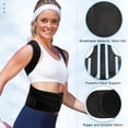 thumbnail image 4 of Corrector de postura para hombres y mujeres - Soporte de espalda para soporte lumbar y vertical - Enderezador de espalda transpirable, 4 of 5