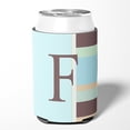 thumbnail image 2 of Carolines Treasures CJ1003-FCC Letter F Initial Monogram - Blue Stripes Can or Bottle Hugger, 2 of 5