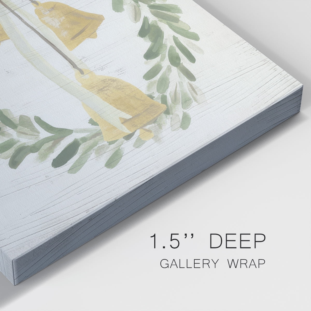 Weathered Aspen Wreath I- Gallery Wrapped Canvas