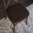 thumbnail image 4 of Honeycomb Memory Foam Chair Cushion Pad 16" x 16" Non-Slip Back 2 Pack Brown, 4 of 8