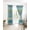 Teal, variant on Teal Striped Blackout Curtains 45 Inches Long for Bedroom, Boho Modern Geometric Abstract Art Ethnic Thermal Insulated Room Darkening Black Out Window Curtain Panels Grommet Drapes for Living Room