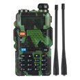 thumbnail image 1 of Walkie Talkie shaofei UV5R 5 W radio bidireccional banda dual para aficionados radio FM VHF UHF transceptor portátil para exteriores color verde, 1 of 5
