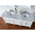 thumbnail image 6 of James Martin 650-V72-CWH-4DSC 72 in. Brittany Cottage White Double Vanity with 4 cm Santa Cecilia Stone Top, 6 of 11