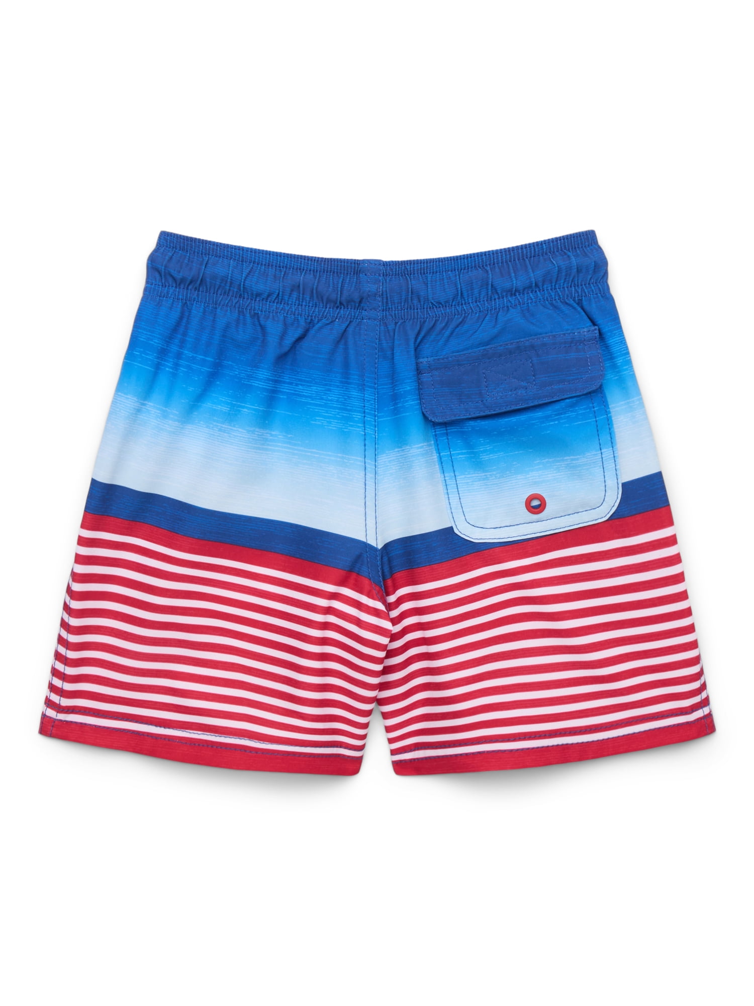 Wonder Nation Boys Quick Dry Stretch Swim Trunks with UPF 50+, Sizes 4-18 & Husky