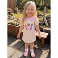 thumbnail image 5 of BemeyourBBs Kids Baby Girl 100 Days Back to School Dress Summer Spring Fall Clothes Toddler Girls Pre Kindergarten Outfits Short Sleeve Plaid Doll Collar Apple Ruler Embroidered Dress, 5 of 9