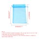 thumbnail image 4 of Bolsas de regalo de organza Bezall de 15 x 20 cm, 100 unidades, color azul lago, 4 of 7