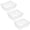 Clear, variant on YBM Home Small Plastic Storage Basket (12 Pack), White 6 L x 4.5 W x 2.25 H