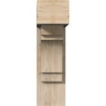 thumbnail image 2 of Ekena Millwork 7 1/2"W x 22"D x 26"H Merced Block Smooth Bracket w/ Offset Brace, Douglas Fir, 2 of 25