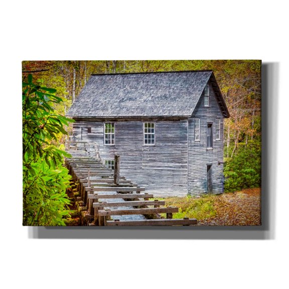 Epic Graffiti 'Mill in Autumn' by Grace Fine Arts Photography, Canvas Wall Art, 26"x18"