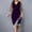 *Purple, variant on ClodeEU Women's V Neck Mesh 3/4 Sleeve Bodycon Midi Dress,Cocktail Party Dress with Sparkly Trim Black,Women's Plus L