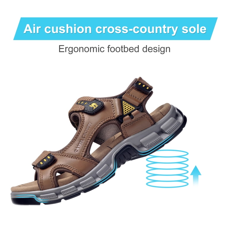 CAMEL CROWN Men\'s Size 10 Leather Sandal for Hiking Walking Beach Water Athletic Amazon.com | CAMEL CROWN Men main image 3