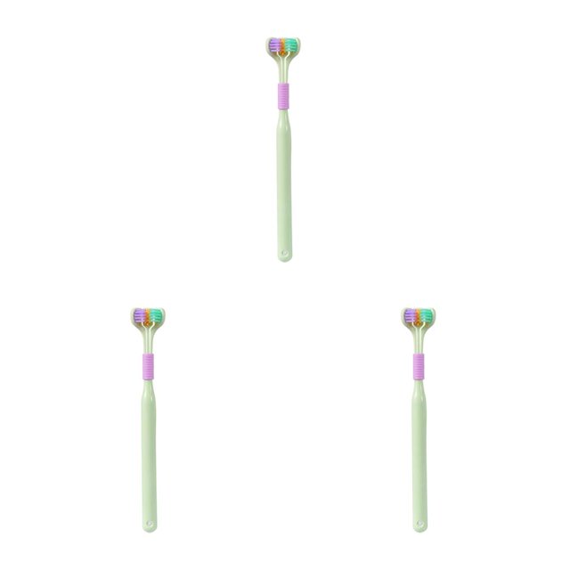 Cepillos Portátiles Soidarity de 3 Lados para Adultos Herramienta de Limpieza 360 Grados