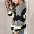 thumbnail image 4 of yoeyez Sweaters for Women,Crochet Long Sleeve Crewneck Sweater Casual Warm Lightweight Winter Knit Pullover Jumper Tops, 4 of 7