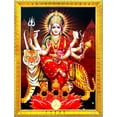 thumbnail image 1 of shiyou-Durga Maa Photo Frame For Wall / Table / Pooja Room ( 7x9 inches, Acrylic Glass)Golden, 1 of 4